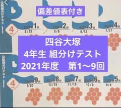四谷大塚 早稲田アカデミー4年生組分けテスト 2021〜2024年1〜9回 優秀層〜苦手層まで役立つ】新4年第1回四谷大塚組分けテスト算数解説