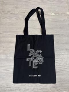 LACOSTE ロゴ エコバッグ 黒のサムネイル