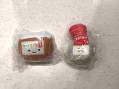 調味料のぬいぐるみ2 にっこりーノ 味噌・コショウセット ガチャガチャ クオリアのサムネイル