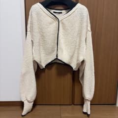 Kastane バイカラー ショート丈 カーディガンのサムネイル