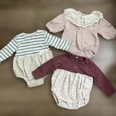 Birthdayベビー ロンパース 3点セット まとめ売りのサムネイル