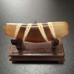 秘蔵天珠‼️西蔵老礦古代伝承弓型三色七線天珠 秘蔵天珠‼️西蔵老礦古代伝承弓型三色七線天珠 - メルカリ
