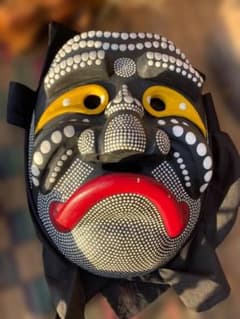 装飾的な木製マスク - メルカリ