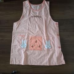 ミッフィー エプロン ピンク チェックのサムネイル