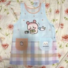 【新品】ちいかわ　古本屋　カニちゃん　モモンガ　エプロンM〜Lサイズ