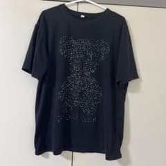SHEIN スカル ラインストーン 半袖Tシャツ ブラック - メルカリ