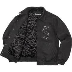 supreme Pebbled Leather Varsity Jacket - メルカリ