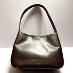 【美品】マーガレットハウエル ハンドバッグ ダークブラウンのサムネイル