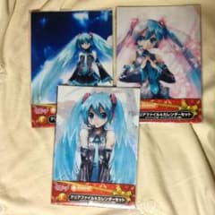 初音ミク グッスマくじ E賞 クリアファイル ＆ カレンダー セット 全3種のサムネイル