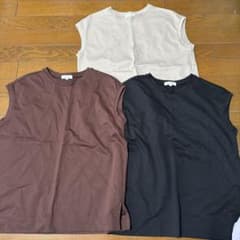 PLST ノースリーブカットソー 3枚セット Mのサムネイル