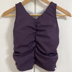 美品☆SUKALA アメリカンスリーブギャザータンクトップ lava