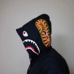 a bathing ape シャークパーカー ダウンのサムネイル