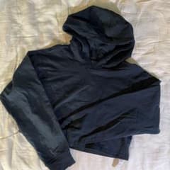 ルルレモン　ショート長袖Tシャツ　紺色　ヨガ服のサムネイル