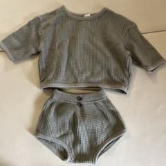nunubiel ワッフル セットアップ ベビー韓国子供服のサムネイル