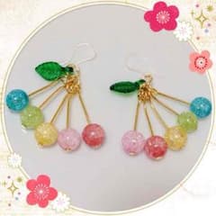 カラフル❤さくらんぼピアスのサムネイル