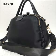 美品】ヘイニ ミニナイロンロシェ ショルダーバッグ 2way ゴールド金具 