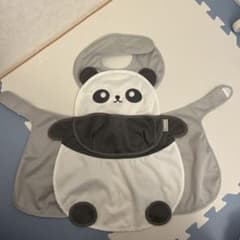 パンダお食事エプロン　abooのサムネイル