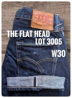 濃紺】THE FLAT HEAD 3005 W30 赤耳 フラットヘッド - メルカリ