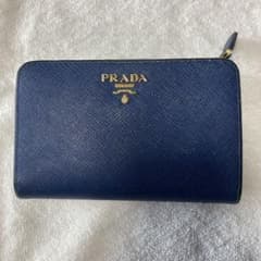 PRADA ネイビー 二つ折り財布のサムネイル