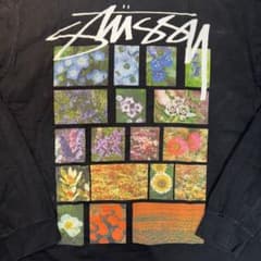 stussyフラワープリント 長袖Tシャツ　Lサイズのサムネイル