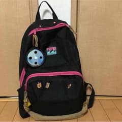 メンズ&レデイース リュック 黒✖︎ピンクのサムネイル