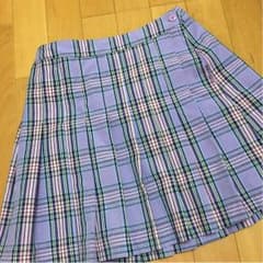 WEGO チェックスカート パープルピンクのサムネイル