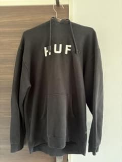 HUF ブラック パーカー フード付きのサムネイル