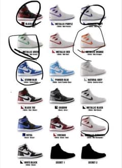 Nike Air Jordan 1 ミニチュアフィギュア 6種セットのサムネイル