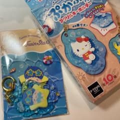 Sanrio Little Twin Stars ぷかぷかアクリルキーホルダーのサムネイル