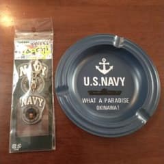 沖縄土産 アメリカ海軍嘉手納基地グッズ アクリルキーホルダー 灰皿 2