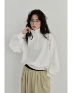 meer. メーア Zipped Sweatshirt / ホワイト 美品 - メルカリ