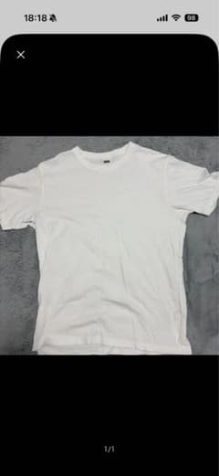 UNIQLO Tシャツ ホワイト 無地のサムネイル