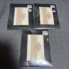 LANVIN ベージュ ストッキング Mサイズ 3パックのサムネイル