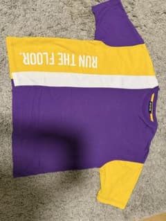 RUN THE FLOOR Tシャツ パープル イエロー Lのサムネイル