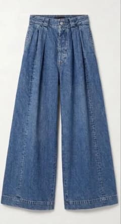 MARGIELA マルジェラ スーパーバギー ワイド ジーンズ 48 ブルー