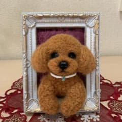 羊毛フェルト　フォトフレームのサムネイル