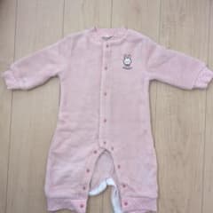 ベビー ロンパース 80cm ピンク うさぎのサムネイル