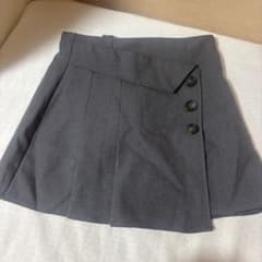 グレー ミニスカート プリーツスカート Sサイズのサムネイル