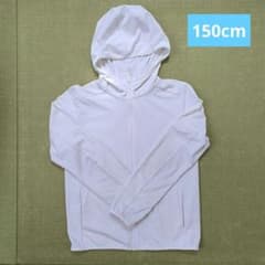 UNIQLO UVカット パーカー 150 白のサムネイル