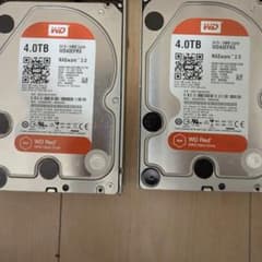 ① WD Red 4TB HDD WD40EFRX NAS用 (2台セット) - メルカリ