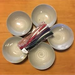 手作りの器    5器と和スプーン6pcセットのサムネイル