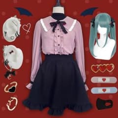 初音ミク ヴァンパイア コスプレ ウィッグ セットのサムネイル