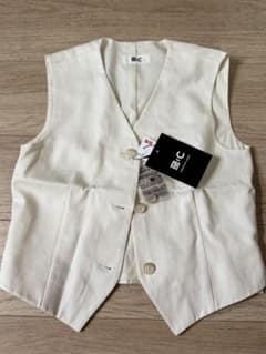 UNIQLO C プレミアムリネンベスト オフホワイト XS ユニクロシー