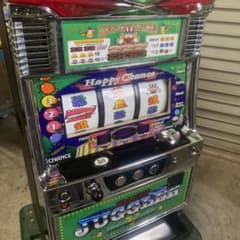 ☆【動作未確認】ハッピージャグラーV 鍵付き パチスロ実機 家庭用コンセント ☆【動作未確認】ハッピージャグラーV 鍵付き パチスロ実機 家庭用