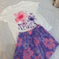 ALOHA柄 キッズ パジャマ セットアップのサムネイル