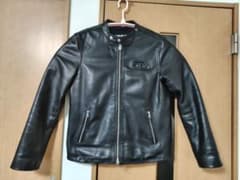 3/20 23時終了 DIESEL 本皮ライダースジャケット 超美品 48サイズのサムネイル