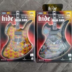 hide DX ギター型ウォールクロック 全2種セット GUITAR CLOCK - メルカリ