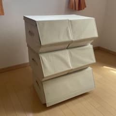 折りたたみ式 衣装収納ケース 3段セットのサムネイル