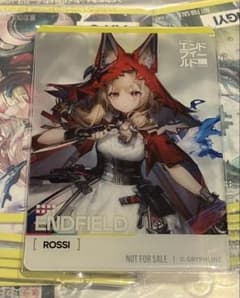 K*@様 アークナイツ エンドフィールド GIGO 特典クリアカード ロッシ