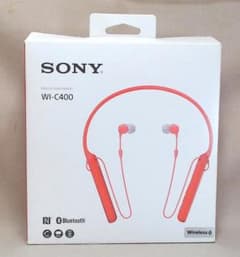 SONY WI-C400 ワイヤレス・ステレオ・ヘッドセット レッド ソニー